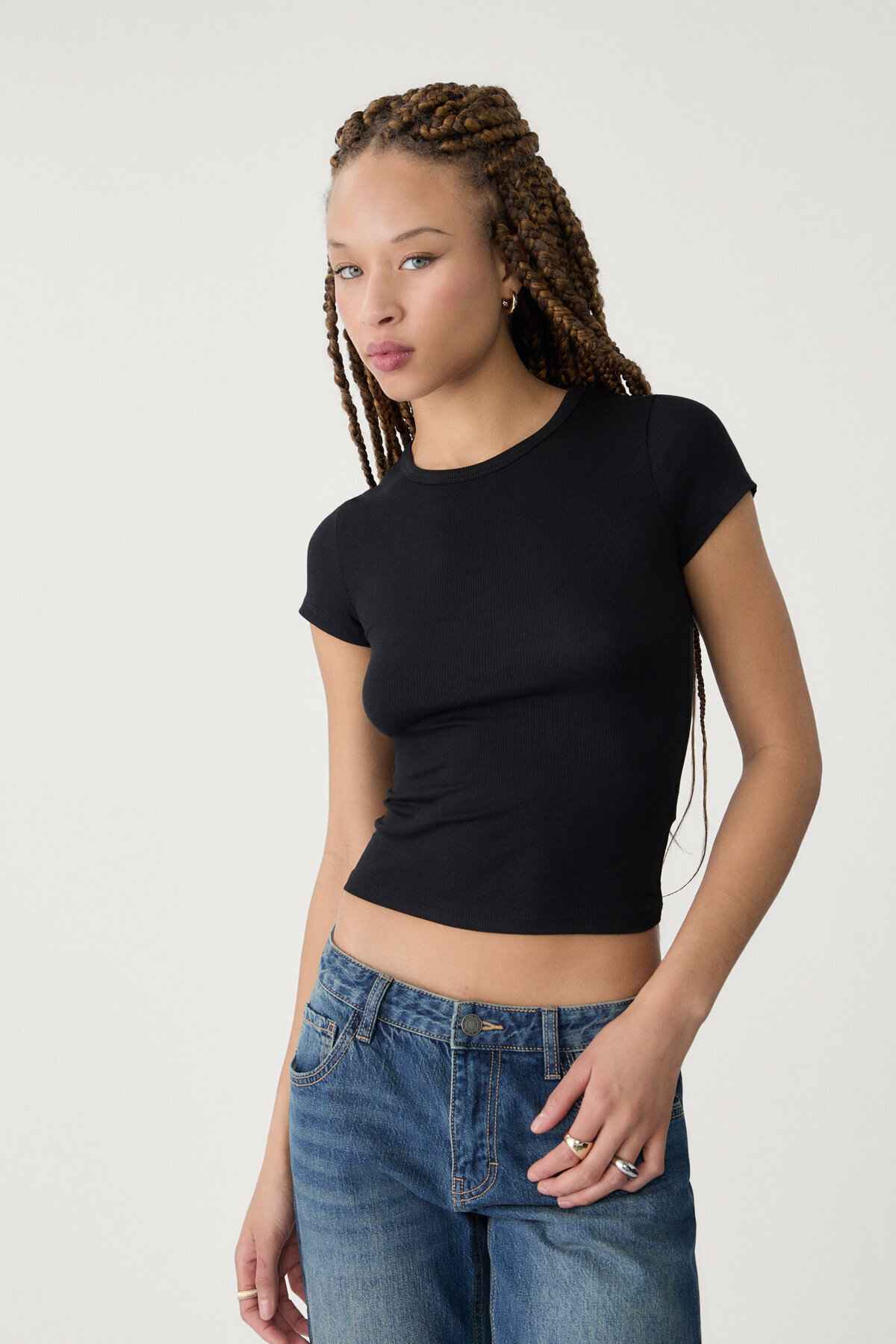 تیشرت آستین کوتاه آجدار