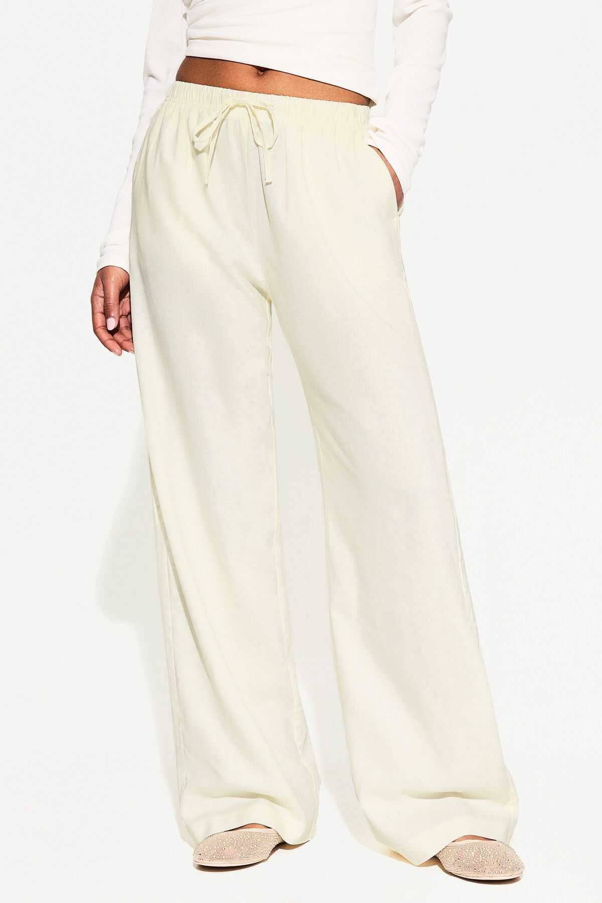 شلوار لاستیکی مخلوط و کمر