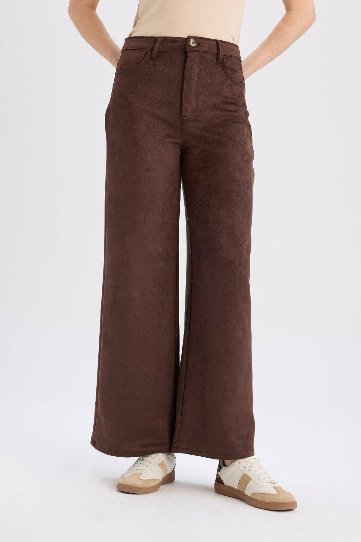 Zipper Fit Fit Fit High Pland Palazzo Trousers Palazzo Trouser E7234AX25SP