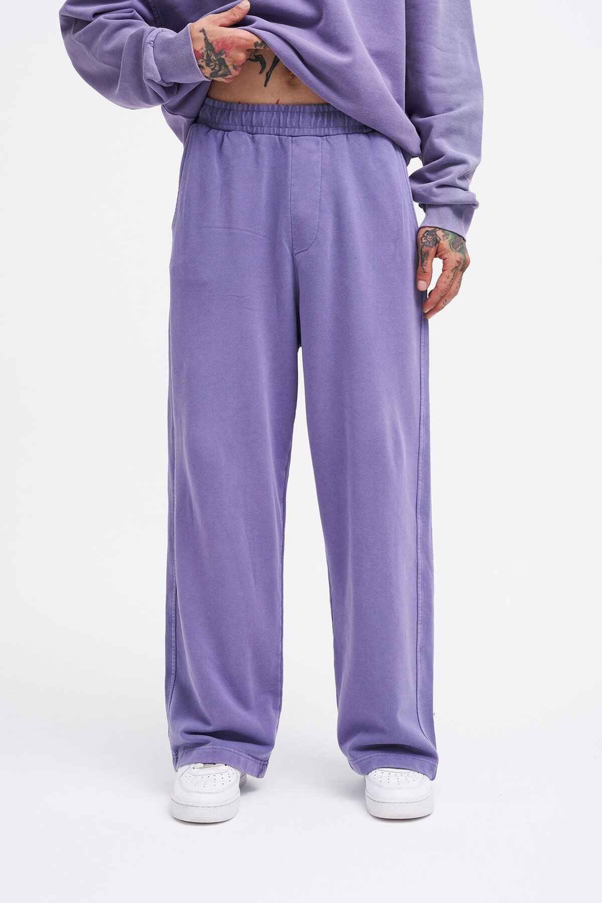 شلوار ورزشی گشاد گشاد ساده مردانه شسته شده