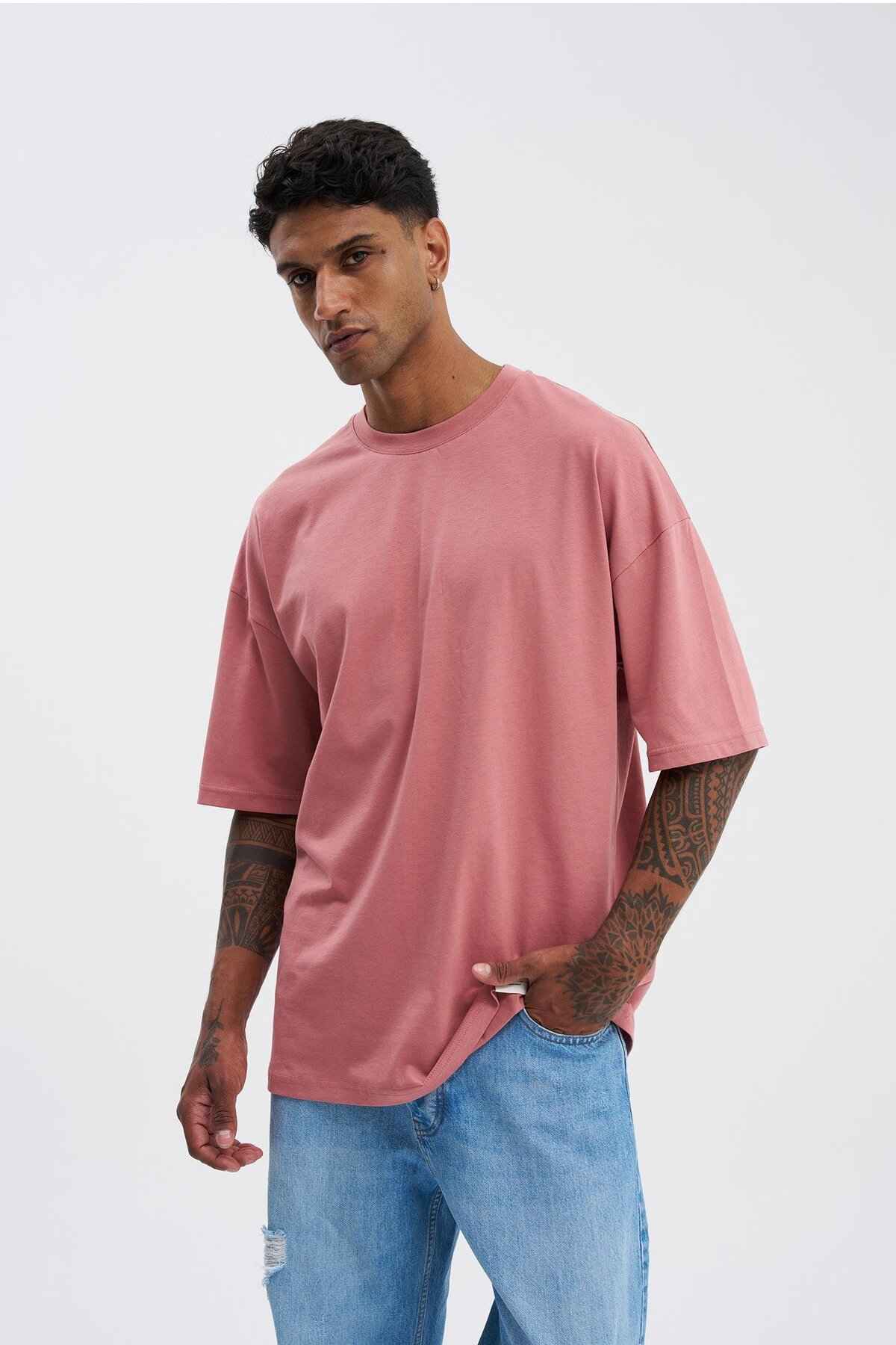 تیشرت مردانه بنتون سبز پایه سوپر پنبه