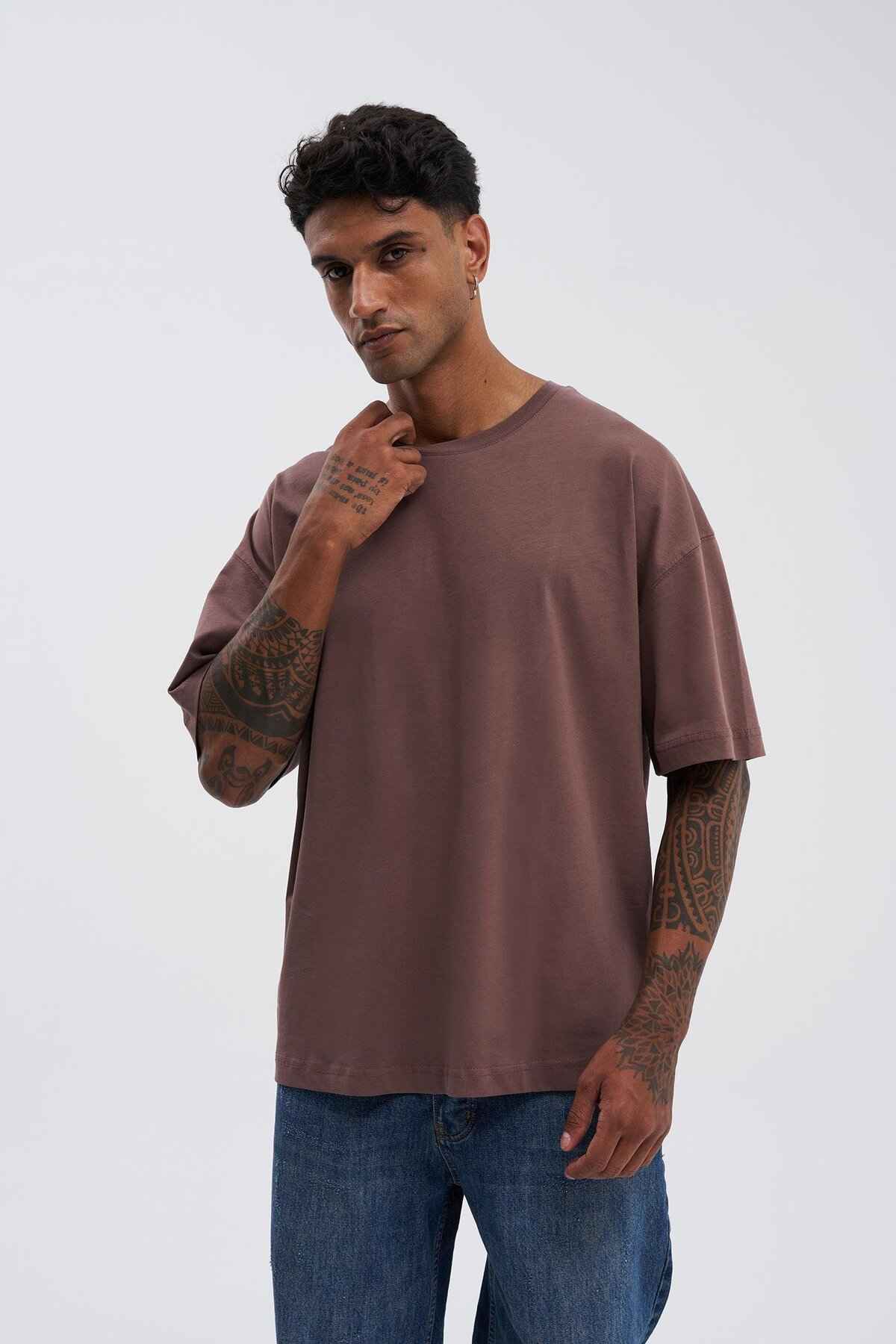 تیشرت مردانه بنتون سبز پایه سوپر پنبه