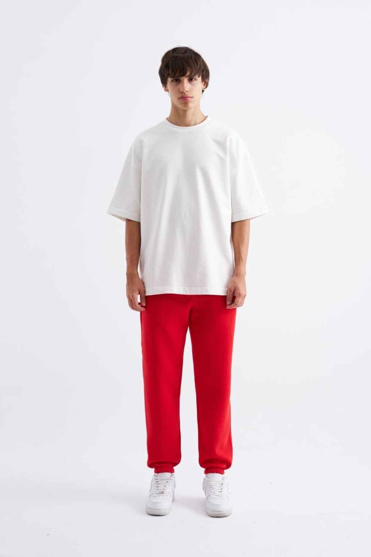 کت و شلوار گرمکن معمولی و کمر الاستیک خاکستری یخی