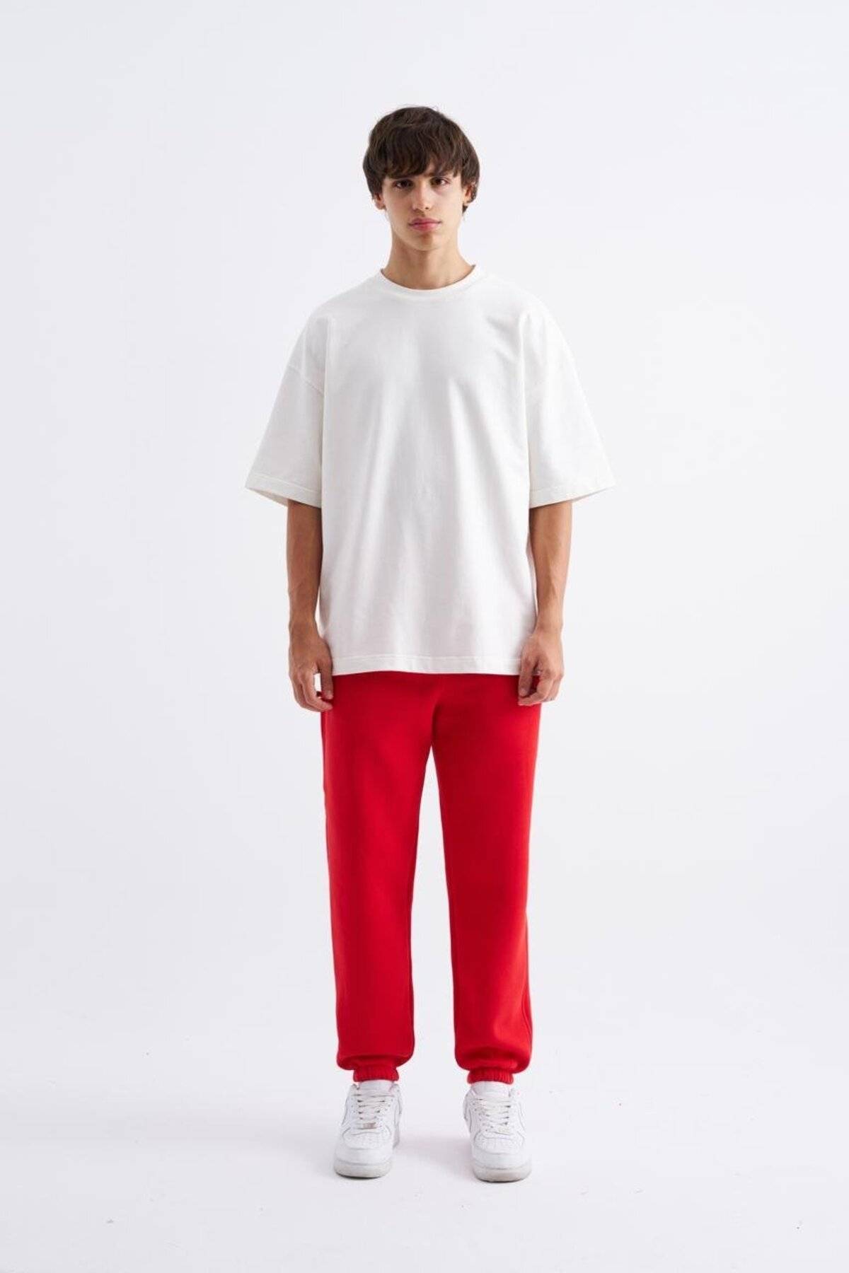 کت و شلوار گرمکن معمولی و کمر الاستیک خاکستری یخی