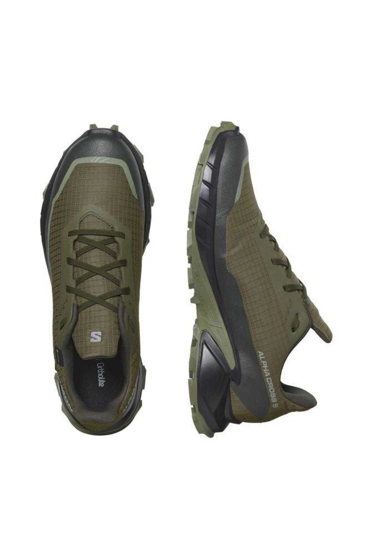 کفش مردانه Alphacross 5 Gore-Tex KHAKI