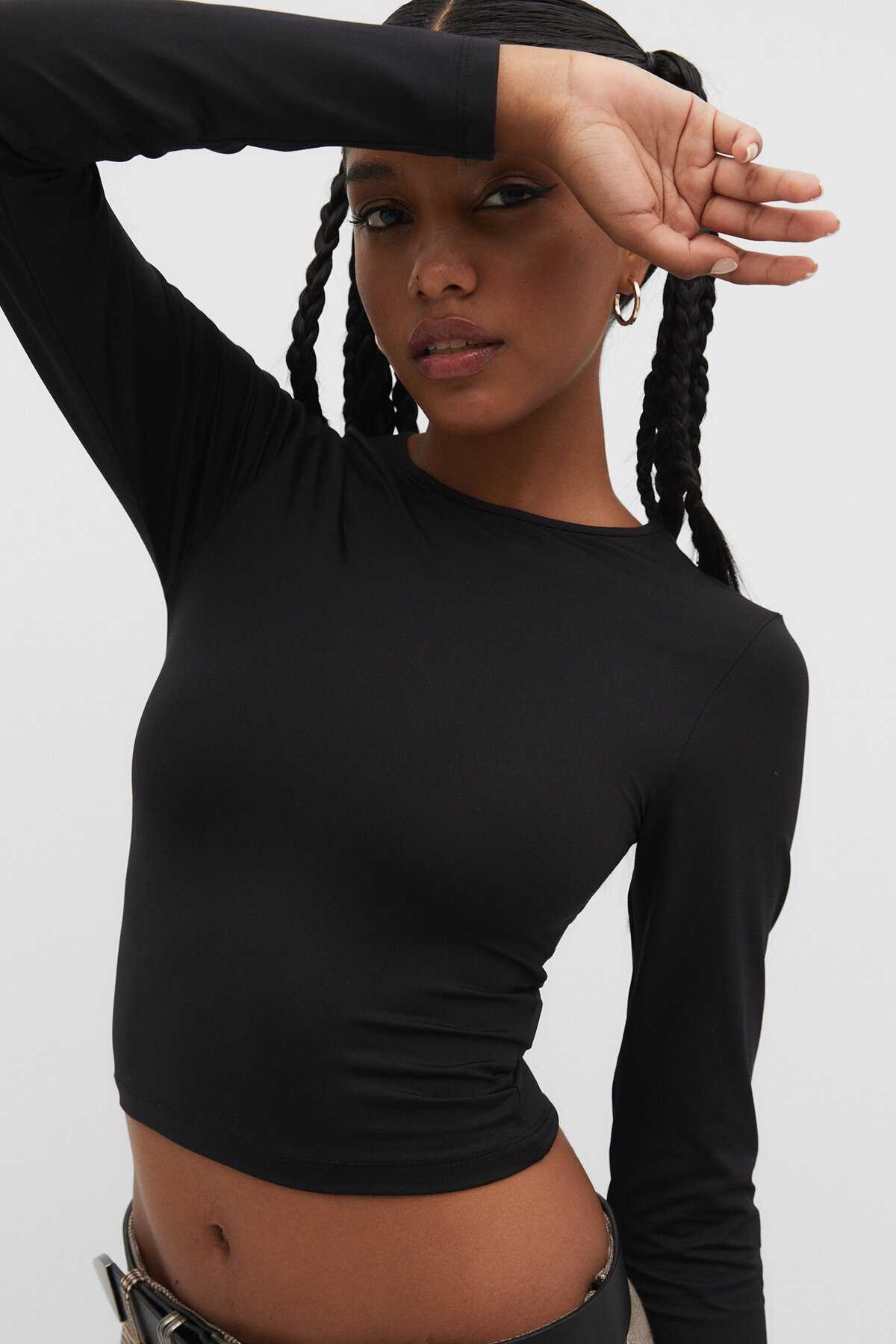 تیشرت پلی آمید آستین بلند