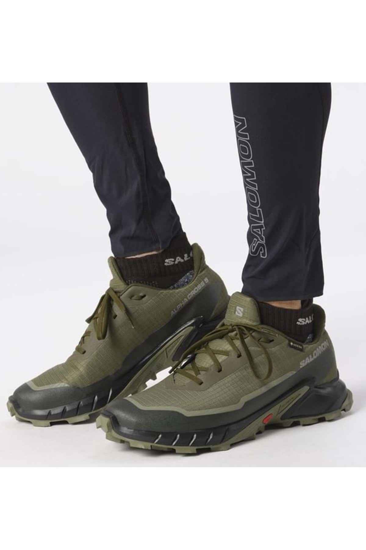 کفش دویدن مردانه در فضای باز Alphacross 5 Gtx Gore-Tex® L47310300 KHAKI