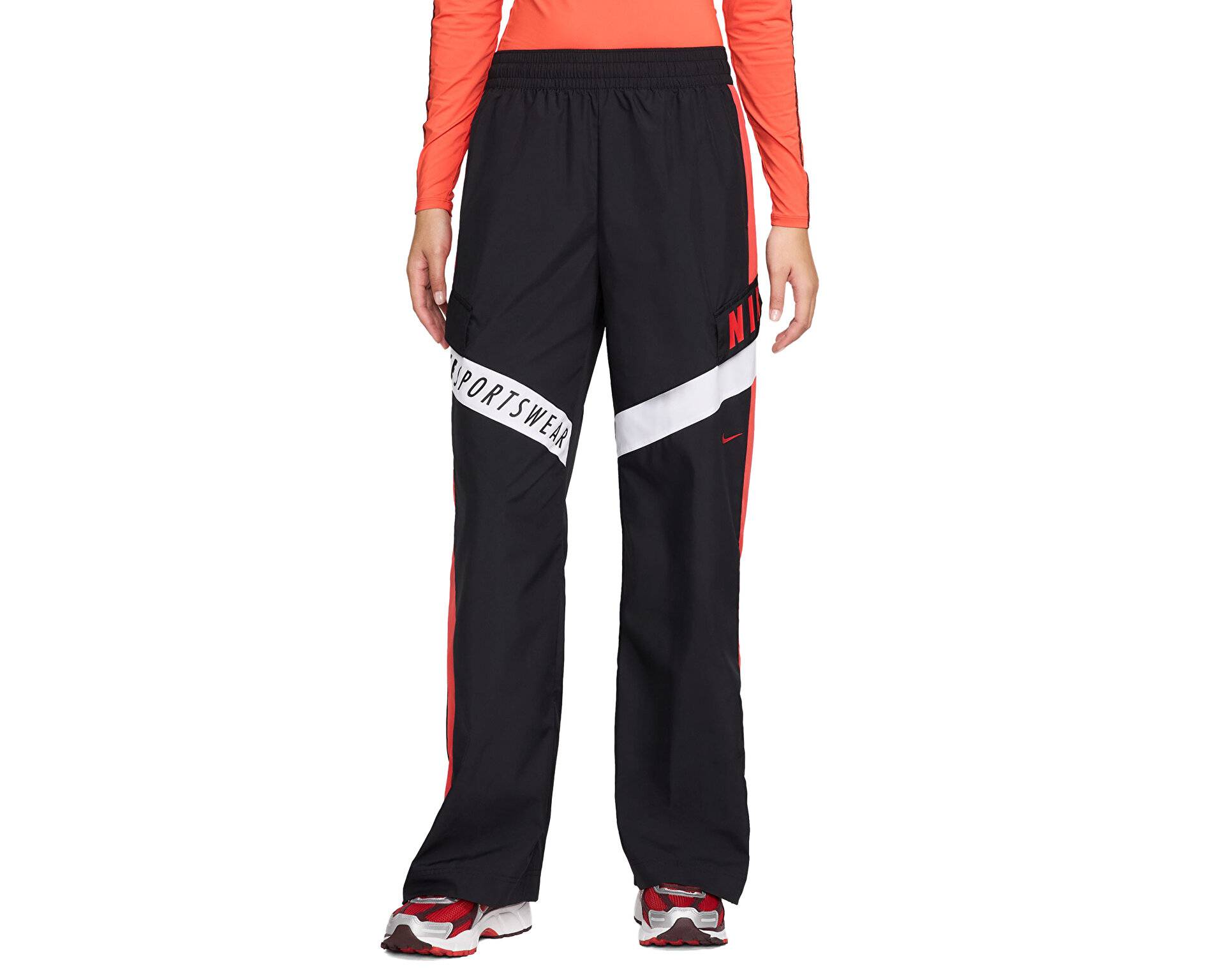 شلوار گرمکن معمولی Nike W Nsw Wvn Os Pant Hr Sw